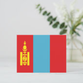 Vlag van Mongolië Briefkaart (Staand voorkant)