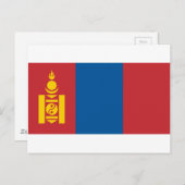 Vlag_van_Mongolië Briefkaart (Voorkant / Achterkant)