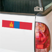 Vlag van Mongolië Bumpersticker (Op Truck)