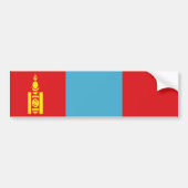 Vlag van Mongolië Bumpersticker (Voorkant)