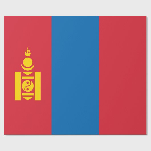 Vlag van Mongolië Cadeaupapier (Vlak)