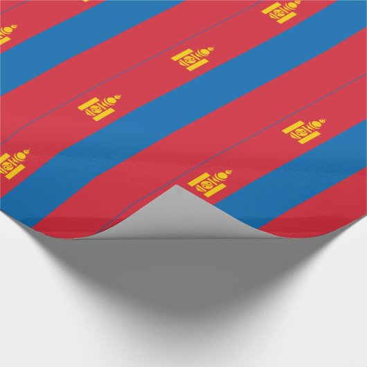 Vlag van Mongolië Cadeaupapier (Hoek)