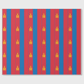 Vlag van Mongolië Cadeaupapier (Vlak)