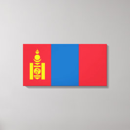 Vlag van Mongolië Canvas Afdruk