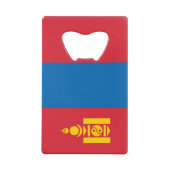 Vlag van Mongolië Creditkaart Flessenopener (Voorkant)