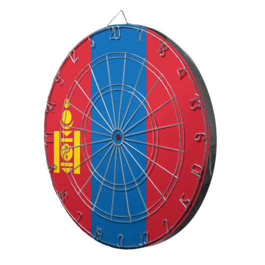Vlag van Mongolië Dartbord (Voorkant Rechts)