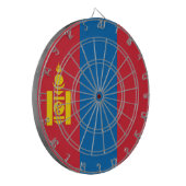 Vlag van Mongolië Dartbord (Voorkant Links)
