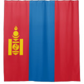 Vlag van Mongolië Douchegordijn (Voorkant)