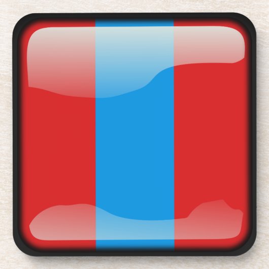 Vlag van Mongolië Drankjes Onderzetter (Voorkant)