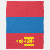 Vlag van Mongolië Fleece Deken (Voorkant)