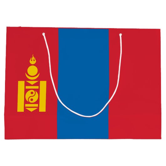 Vlag van Mongolië Groot Cadeauzakje (Achterkant)