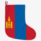Vlag van Mongolië Grote Kerstsok (Voorkant)