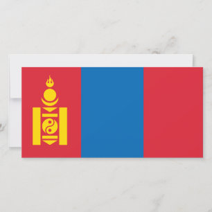 Vlag van Mongolië Kaart