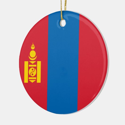 Vlag van Mongolië Keramisch Ornament (Links)