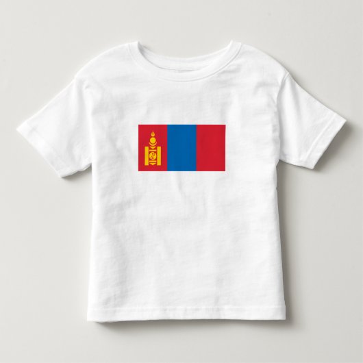 Vlag van Mongolië Kinder Shirts (Voorkant)
