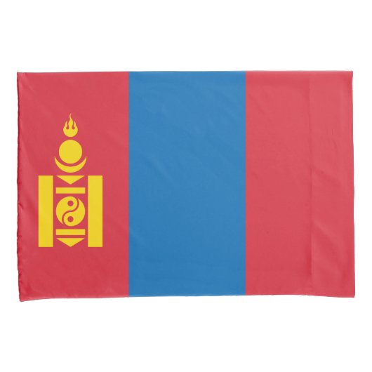 Vlag van Mongolië Kussensloop (Voorkant-Rechts)