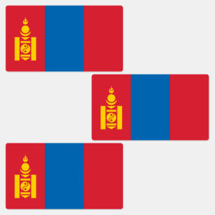 Vlag van Mongolië Labels