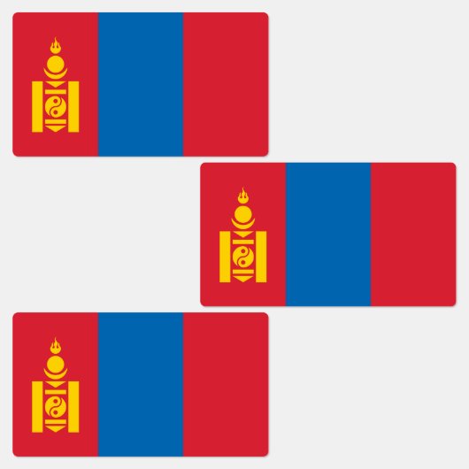 Vlag van Mongolië Labels (Groep)