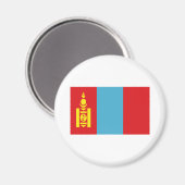 Vlag van Mongolië Magneet (Voorkant / Achterkant)