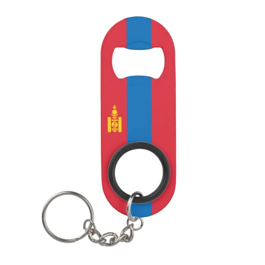 Vlag van Mongolië Mini Flessenopener (Voorkant)