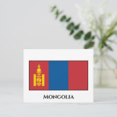 Vlag van Mongolië (Mongoolse) Briefkaart (Staand voorkant)
