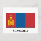 Vlag van Mongolië (Mongoolse) Briefkaart (Voorkant)