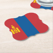 Vlag van Mongolië (Mongoolse) Kartonnen Onderzetters (Gekanteld)
