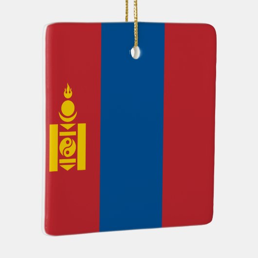 Vlag van Mongolië (Mongoolse) Keramisch Ornament (Rechts)