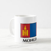 Vlag van Mongolië (Mongoolse) Koffiemok (Voorkant links)