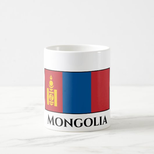 Vlag van Mongolië (Mongoolse) Koffiemok (Center)