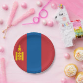 Vlag van Mongolië (Mongoolse) Papieren Bordje (Feest)