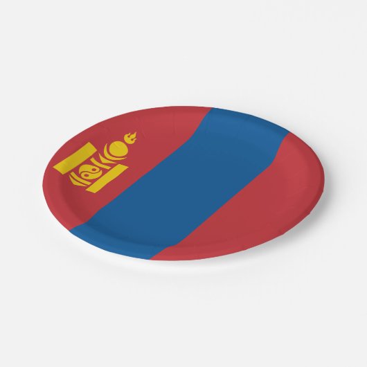Vlag van Mongolië (Mongoolse) Papieren Bordje (Gekanteld)