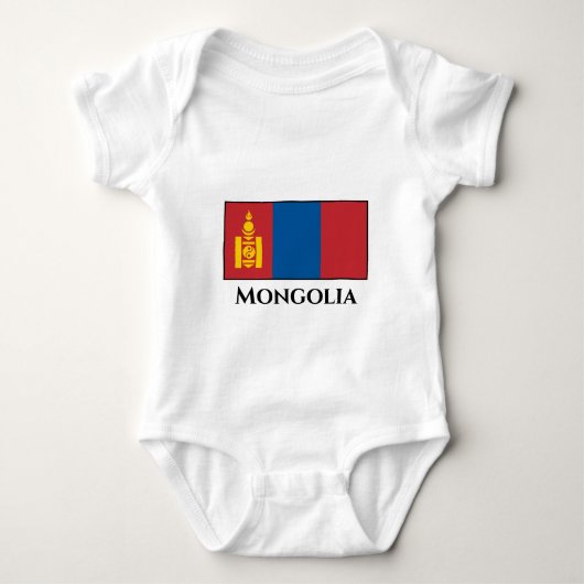 Vlag van Mongolië (Mongoolse) Romper (Voorkant)