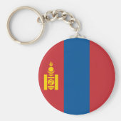 Vlag van Mongolië (Mongoolse) Sleutelhanger (Voorkant)