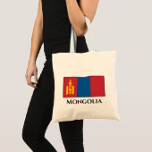 Vlag van Mongolië (Mongoolse) Tote Bag (Voorkant (product))
