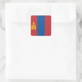 Vlag van Mongolië (Mongoolse) Vierkante Sticker (Tas)