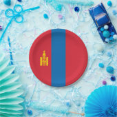 Vlag van Mongolië Papieren Bordje (Feest)