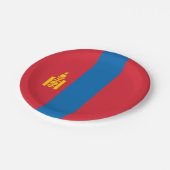 Vlag van Mongolië Papieren Bordje (Gekanteld)