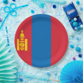 Vlag van Mongolië Papieren Bordje (Feest)