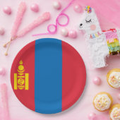 Vlag van Mongolië Papieren Bordje (Feest)