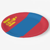 Vlag van Mongolië Papieren Bordje (Gekanteld)