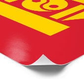Vlag van Mongolië Perfect Poster (Hoek)