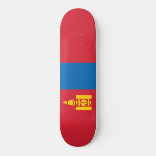 Vlag van Mongolië Persoonlijk Skateboard (Voorkant)