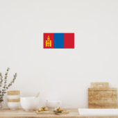 Vlag van Mongolië Poster (Keuken)