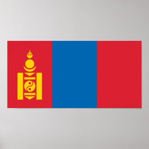 Vlag van Mongolië Poster
