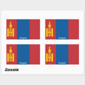 Vlag van Mongolië Rechthoekige Sticker (Vel)