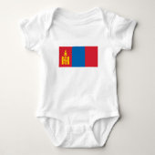 Vlag van Mongolië Romper (Voorkant)
