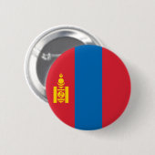 Vlag van Mongolië Ronde Button 5,7 Cm (Voorkant /achterkant)