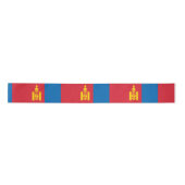 Vlag van Mongolië Satijnen Lint (Voorkant)