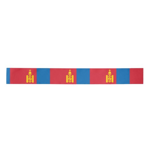 Vlag van Mongolië Satijnen Lint (Voorkant)